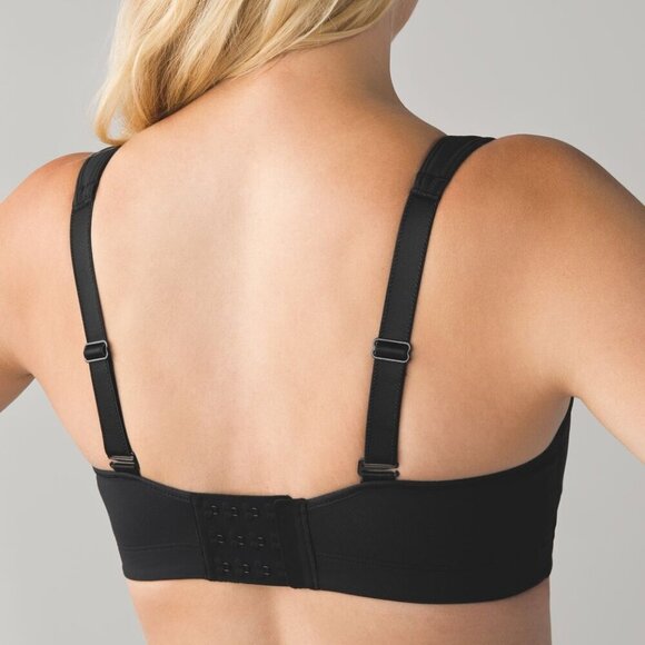 Lululemon Ta Ta Tamer- Black High Impact Sports Bra- Size 32C - Picture 5 of 12